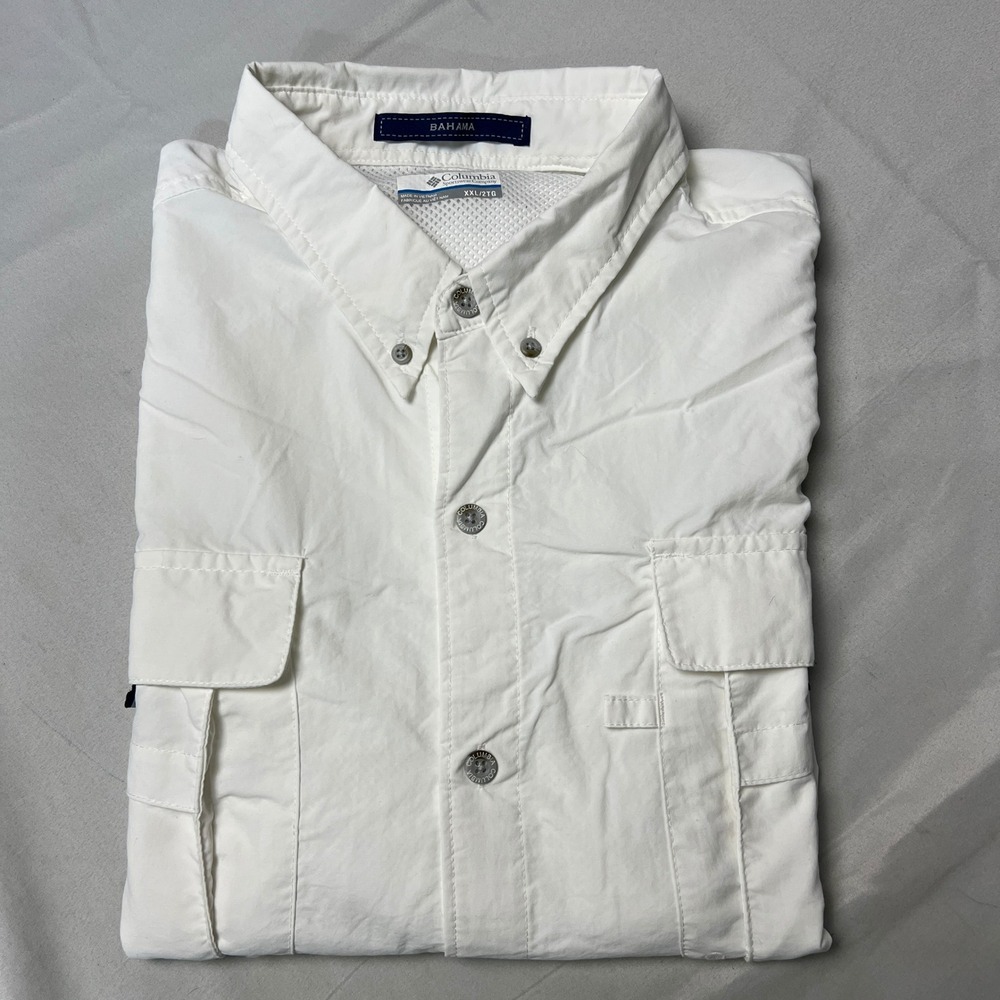 Columbia Bahama Shirt Fishing Button Up Vented Omni-Shade UV Protection XXL